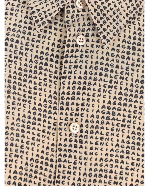 Balenciaga Natural Monogram Shirt