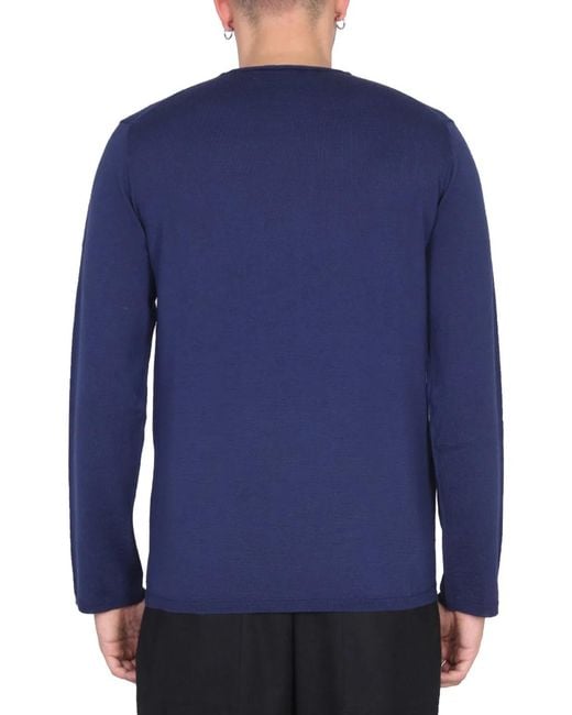 Comme des Garçons Blue Shirt Wool Jersey for men