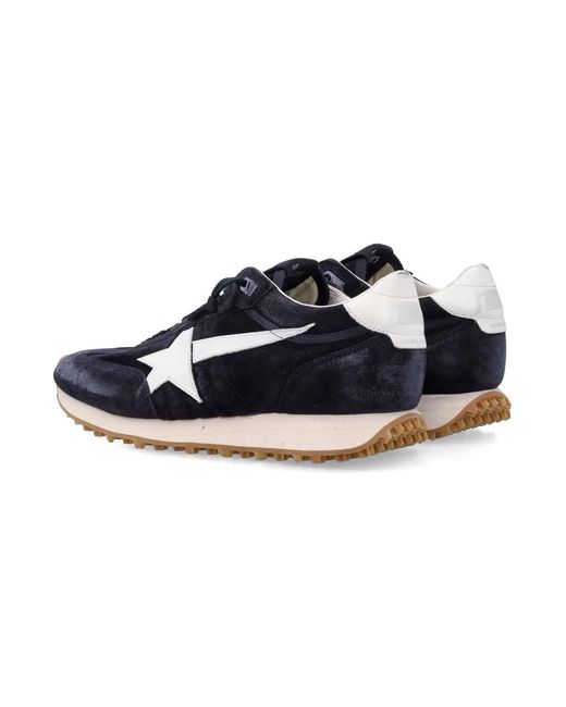 Golden Goose Deluxe Brand Blue Marathon Suede Sneakers for men