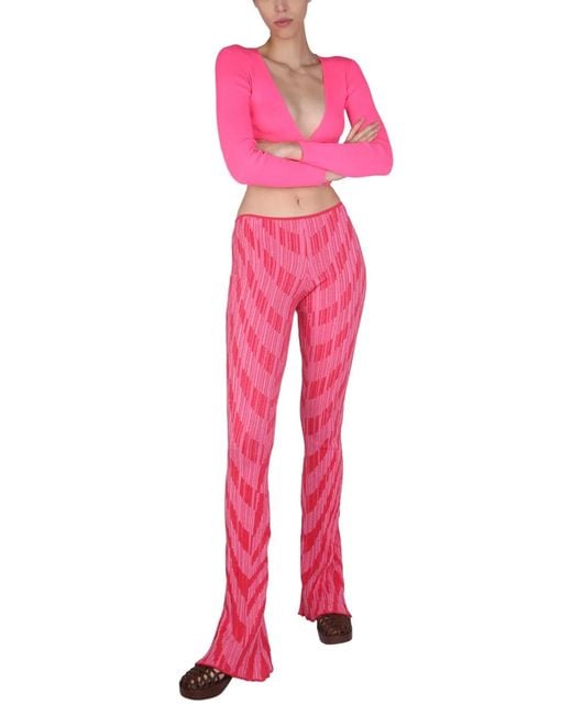 MSGM Pink Top Cropped