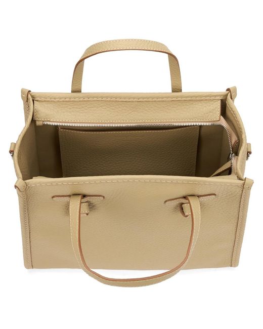 Gianni Chiarini Natural Elegant Bag With Refined Metallic Details