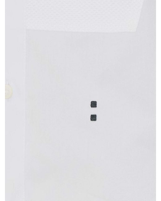 Fendi White With Frontal Buttons Closure