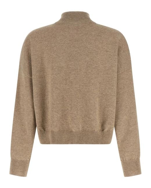 Brunello Cucinelli Natural Sequin Sweater