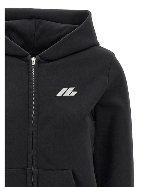 Balenciaga Black Logo Print Hoodie