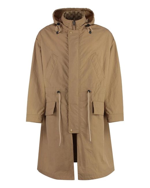 Gucci Brown Biscuit Nylon Jacket for men