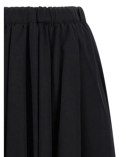Comme des Garçons Black Wool Skirt