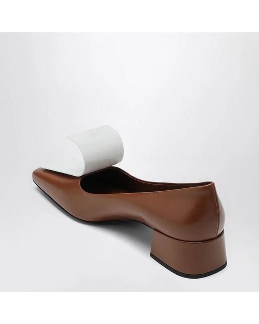 Prada Brown Tabacco And Leather Décolleté