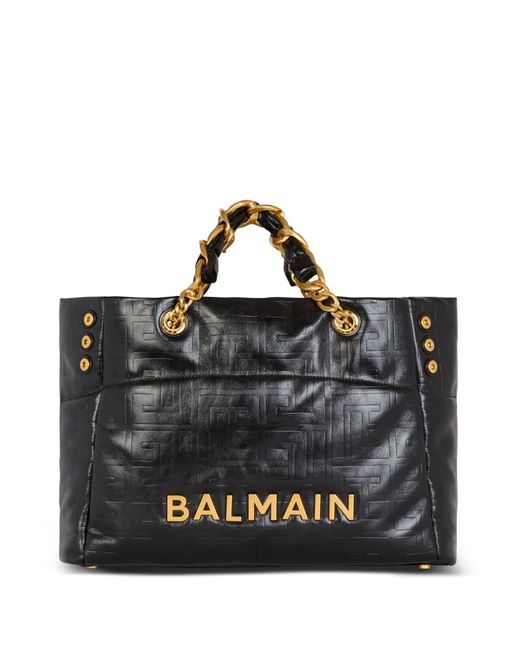 Balmain Black Open Tote Large