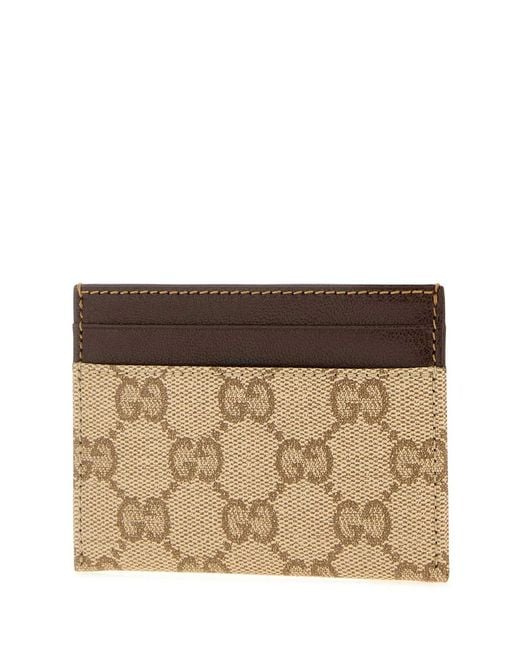 Gucci Brown Int 463 Card Case for men