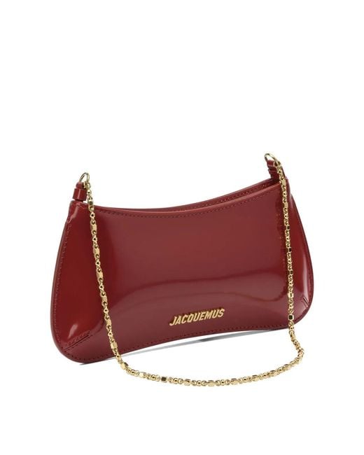 Jacquemus Red "Le Petit Bisou Chaine" Small Shoulder Bag