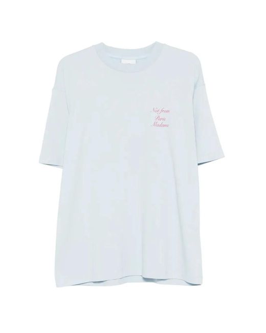 Drole de Monsieur White "Slogan Calligraphy" T-Shirt for men
