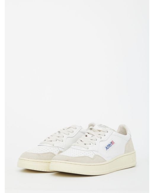 Autry White Suede Leather Shoes for men