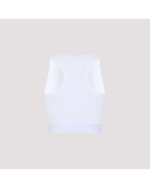 Givenchy White Cropped Tank Top