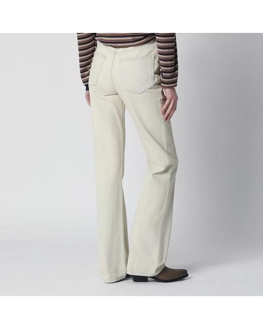 A.P.C. Natural Jeans With Faded Effect