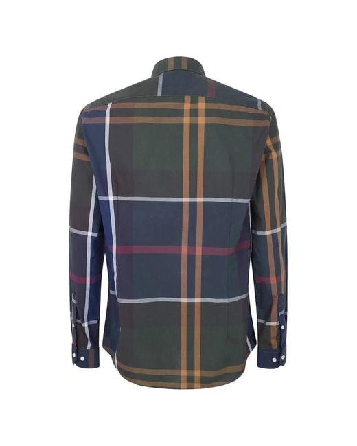 Barbour Blue Harris Plain/Tartan Tailored Shirt for men
