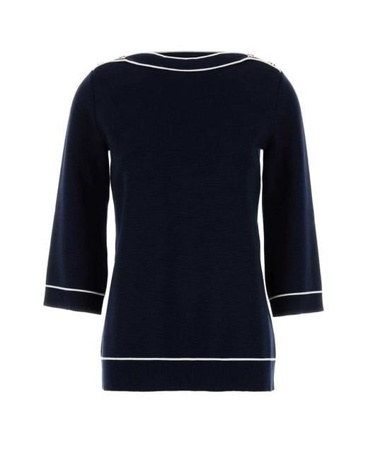 Gucci Blue Wool Oversize Sweater