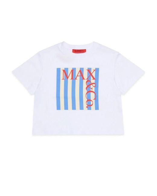 MAX&Co. White Max&Co. T-Shirt With Logo