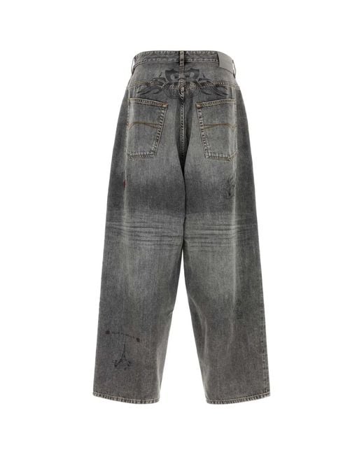 Balenciaga Gray Belted Pants for men