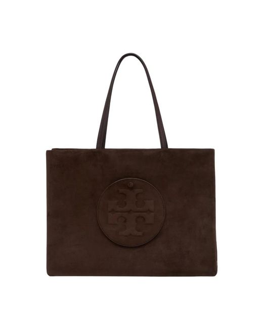 Tory Burch Brown Ella Shopper Bag