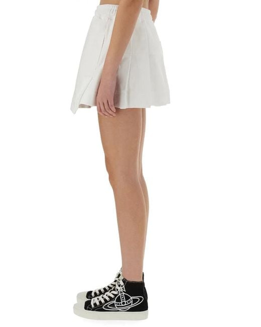Vivienne Westwood White Cheerleader Skirt