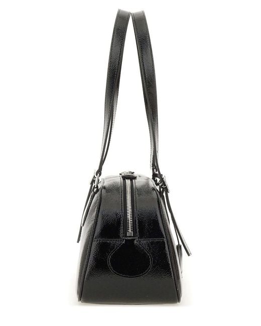 Courreges Black Courregès Medium Friday Shoulder Bag