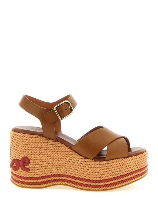 Chloé Brown Sand' Sandals
