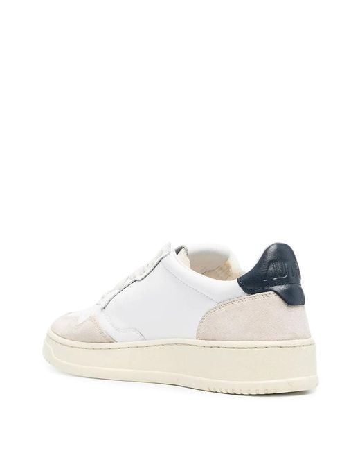 Autry White Medalist Low for men