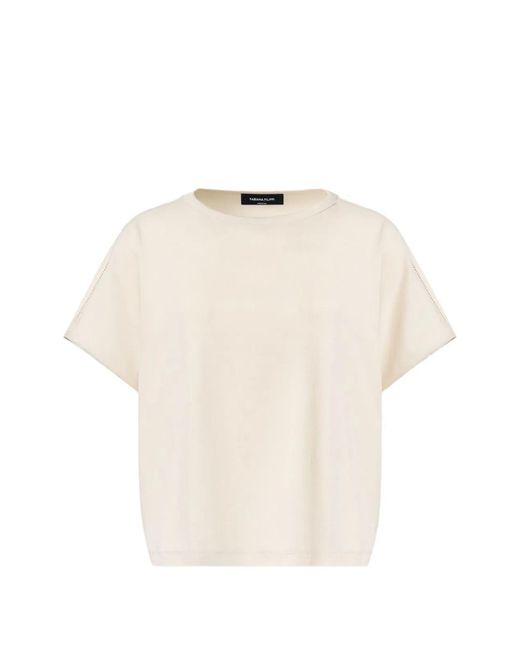 Fabiana Filippi Natural Cotton Elastane T-Shirt