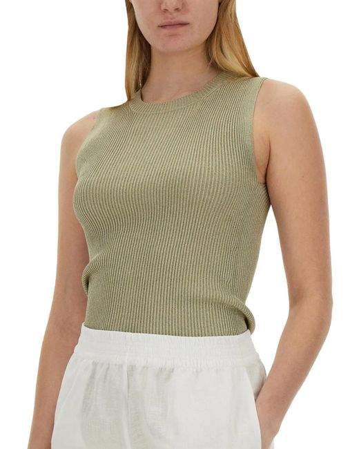 Fabiana Filippi Green Knitted Tops
