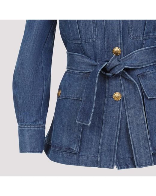 Valentino Garavani Blue Denim Blazer