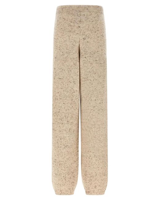 Fabiana Filippi Natural Buttoned Yarn Pants