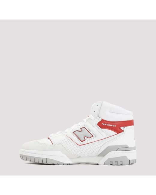 New Balance White Leather And Suede 650 Sneakers