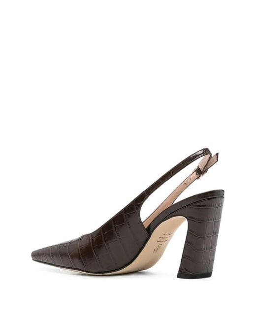 Stuart Weitzman Metallic "Stassi" Slingback T. 085