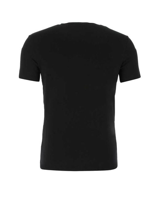 Tom Ford Black Cotton Underwear T-Shirt for men