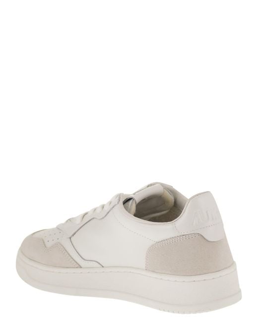 Autry White Medalist Low for men