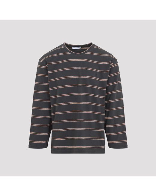Jil Sander Gray Cotton T Shirt for men