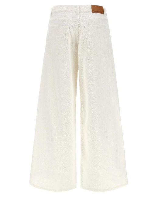 Stella McCartney White Jeans Boucle