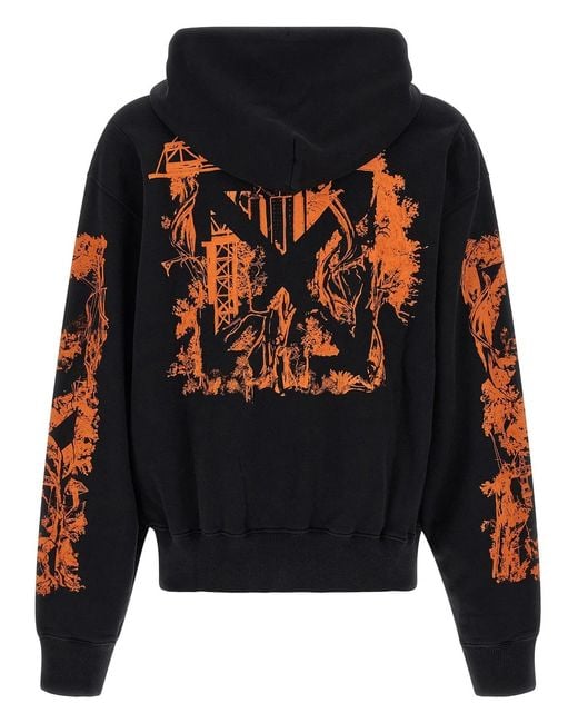 Off-White c/o Virgil Abloh Black 'City Nature' Hoodie for men