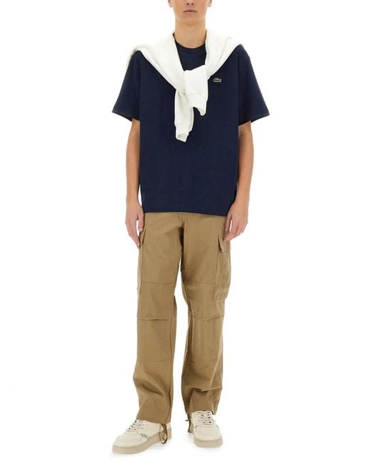 Lacoste Blue Cotton T-Shirt for men