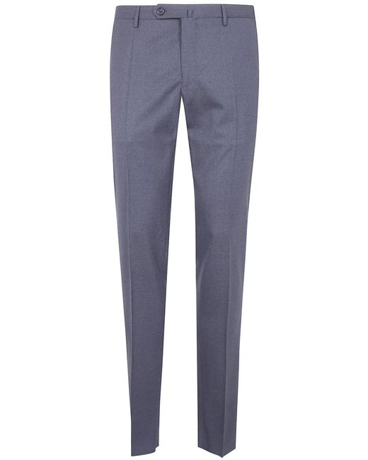 Incotex Blue Classic Chino Trousers for men