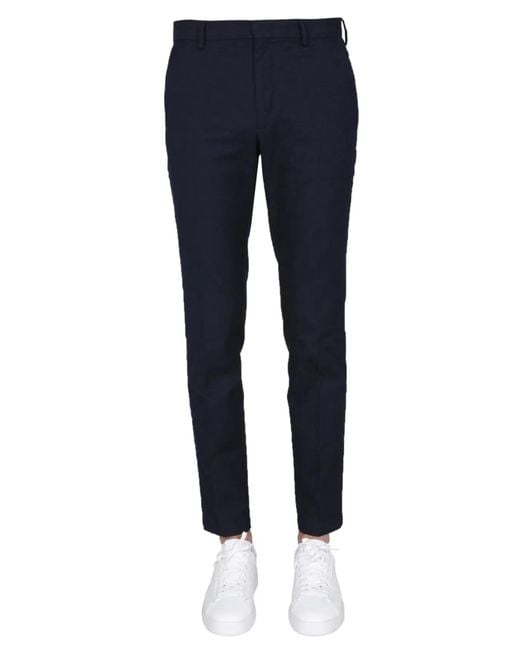 Boss Blue Regular Fit Trousers for men