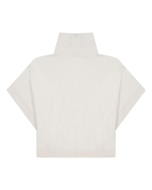 Dior White Virgin Wool Turtleneck Sleeveless Knit Top