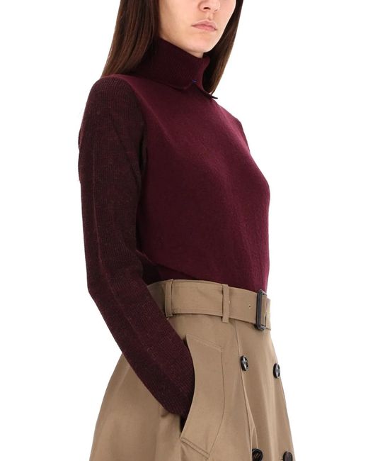 Burberry Red Wool Blend Pullover