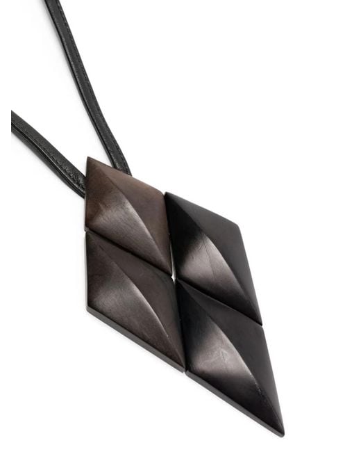 Monies Black Pendant Necklace