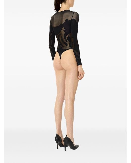 Wolford Black Polyamide Top