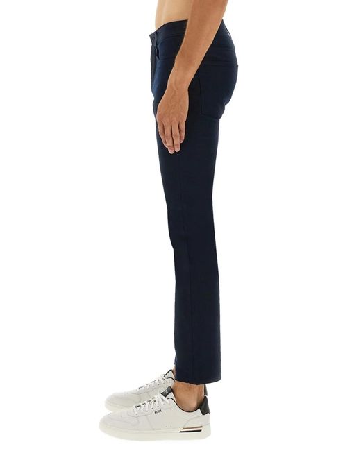 Boss Blue Twill Pants for men