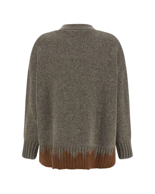 Tela Gray Tawan Dip-Dye Cardigan