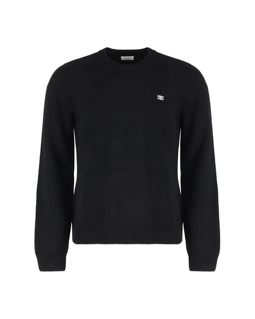 Céline Black Wool And Cashmere Sweater for men