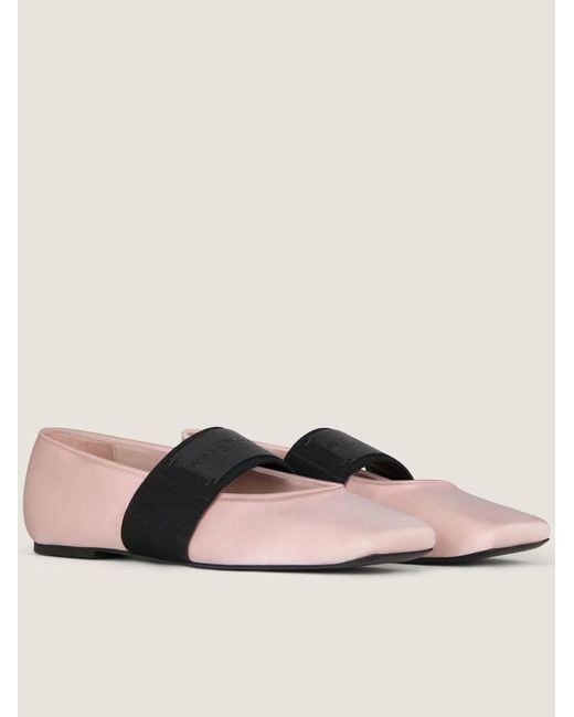 Givenchy Pink Sliced Square Ballerinas