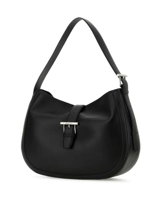 McQueen Black T-Bar Shoulder